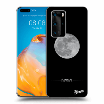 Picasee silikónový čierny obal pre Huawei P40 Pro - Moon Minimal