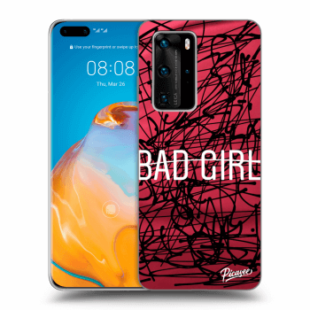 Picasee silikónový prehľadný obal pre Huawei P40 Pro - Bad girl