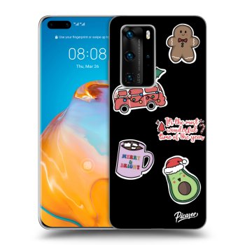 Obal pre Huawei P40 Pro - Christmas Stickers
