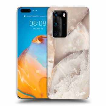 Obal pre Huawei P40 Pro - Cream marble