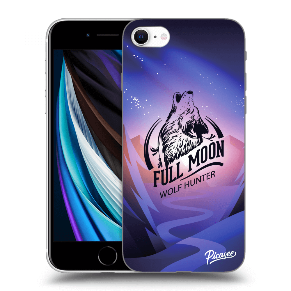 Picasee silikónový čierny obal pre Apple iPhone SE 2020 - Vlk