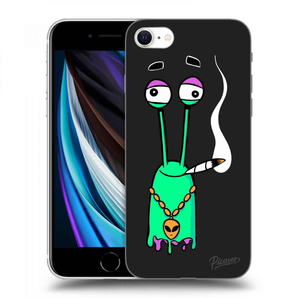 Picasee silikónový čierny obal pre Apple iPhone SE 2020 - Earth - Sám doma
