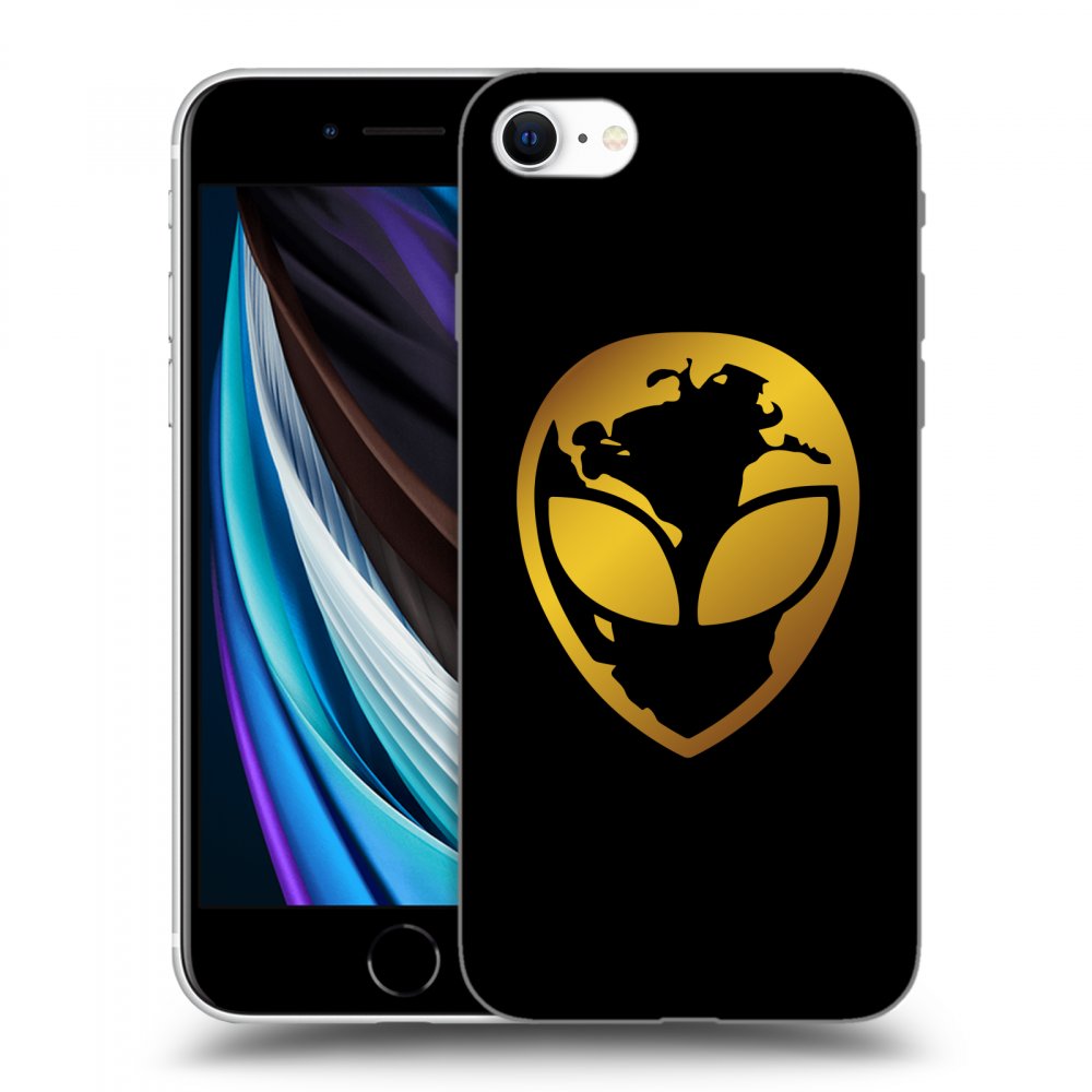 Picasee ULTIMATE CASE pro Apple iPhone SE 2020 - EARTH - Gold Alien 3.0