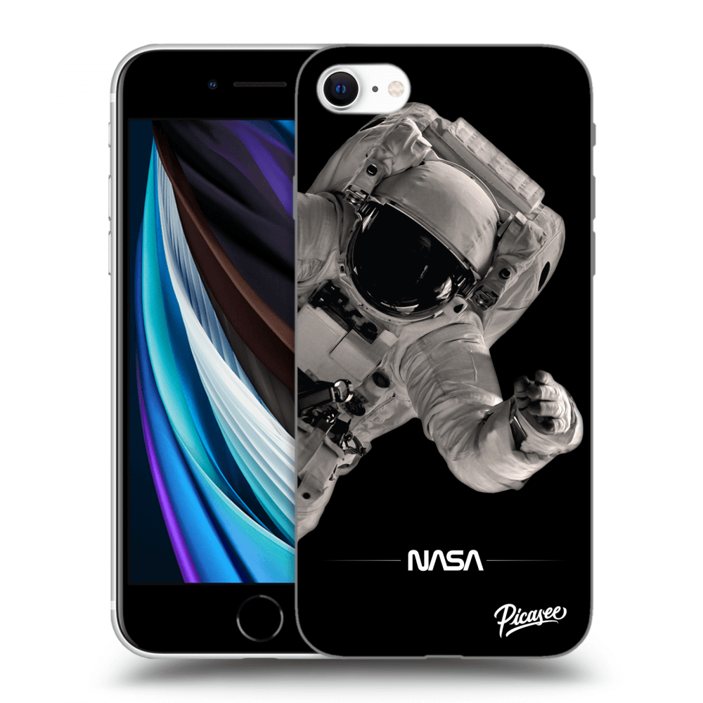 Picasee silikónový prehľadný obal pre Apple iPhone SE 2020 - Astronaut Big