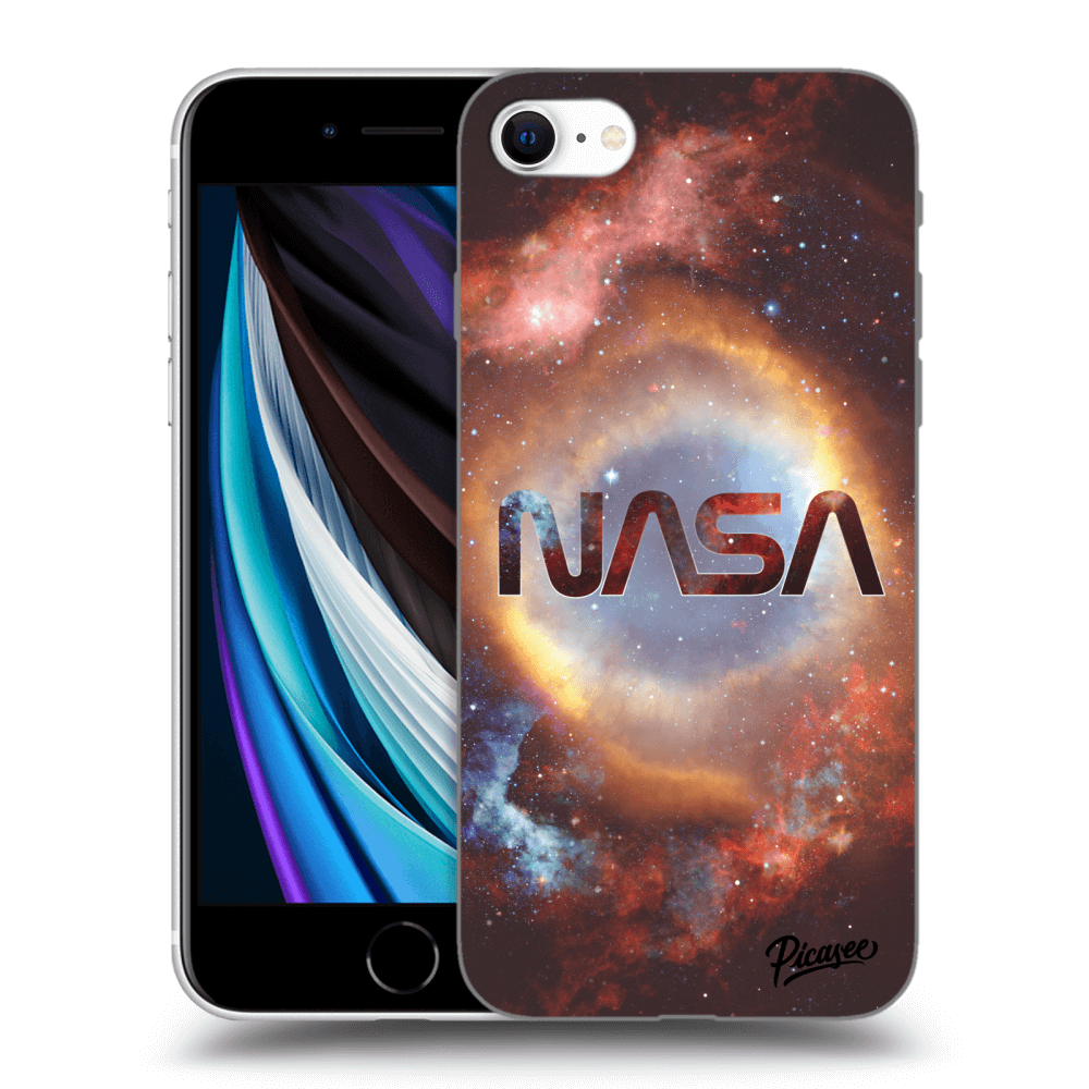 Picasee silikónový čierny obal pre Apple iPhone SE 2020 - Nebula