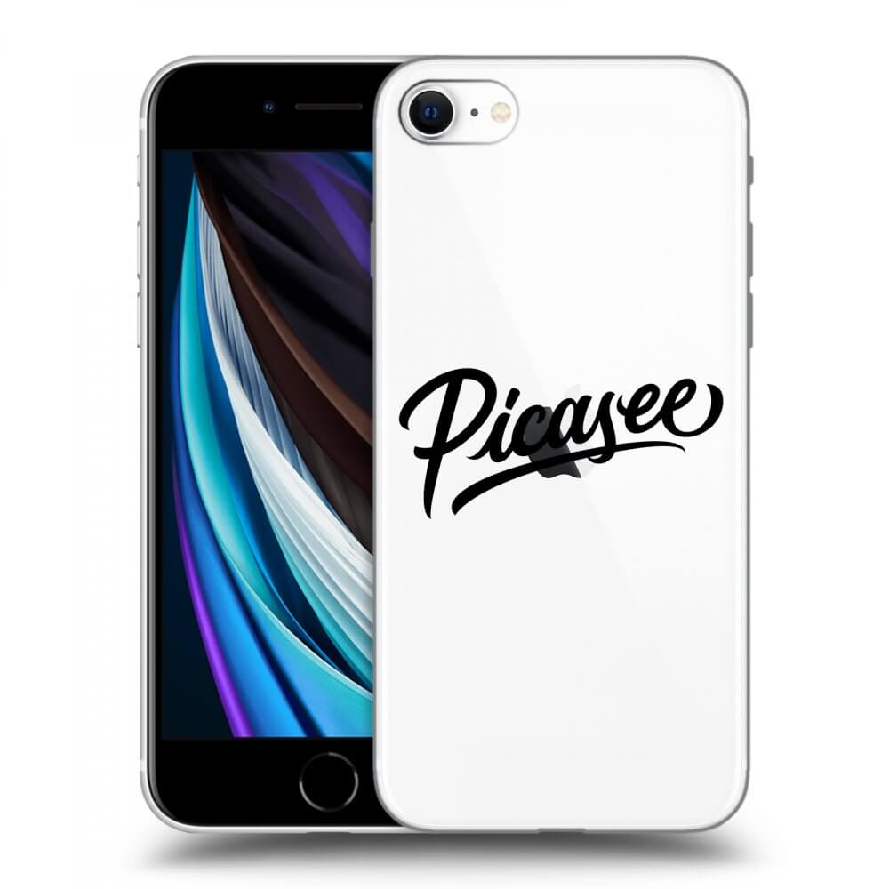 Picasee silikónový prehľadný obal pre Apple iPhone SE 2020 - Picasee - black