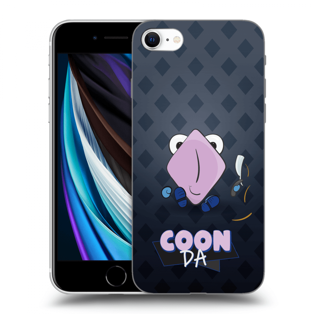 Picasee silikónový čierny obal pre Apple iPhone SE 2020 - COONDA holátko - tmavá