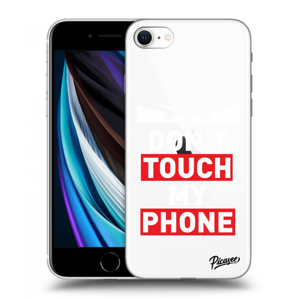 Picasee silikónový prehľadný obal pre Apple iPhone SE 2020 - Shadow Eye - Transparent