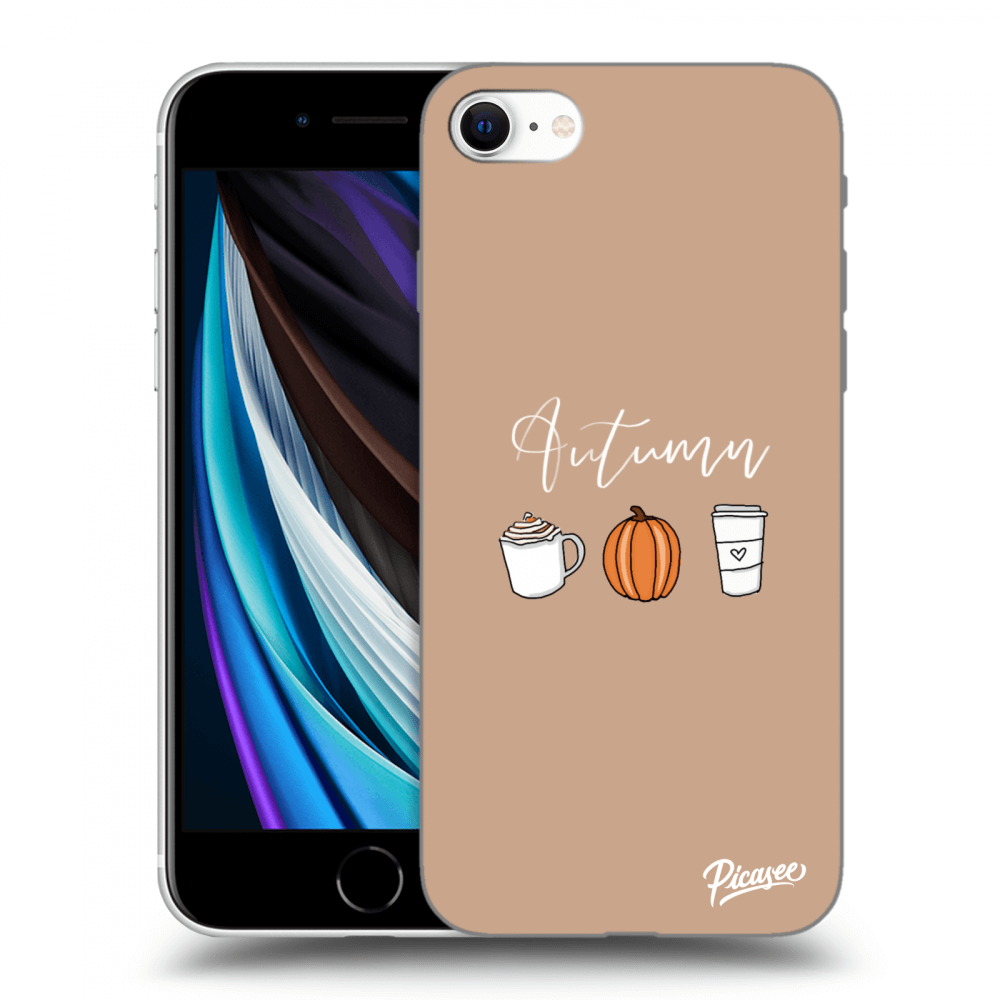 Picasee silikónový prehľadný obal pre Apple iPhone SE 2020 - Autumn