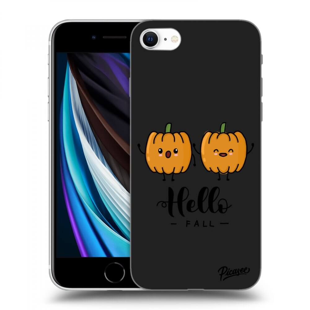 Picasee silikónový čierny obal pre Apple iPhone SE 2020 - Hallo Fall
