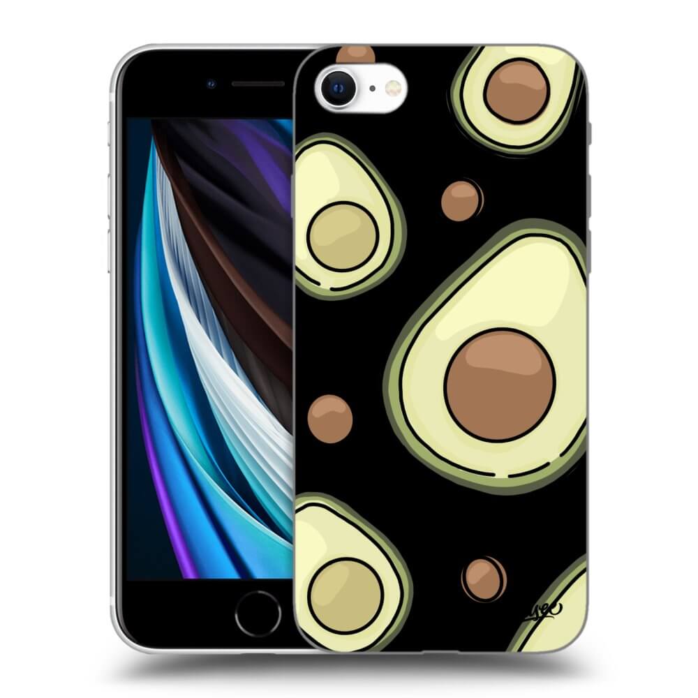 Picasee silikónový čierny obal pre Apple iPhone SE 2020 - Avocado