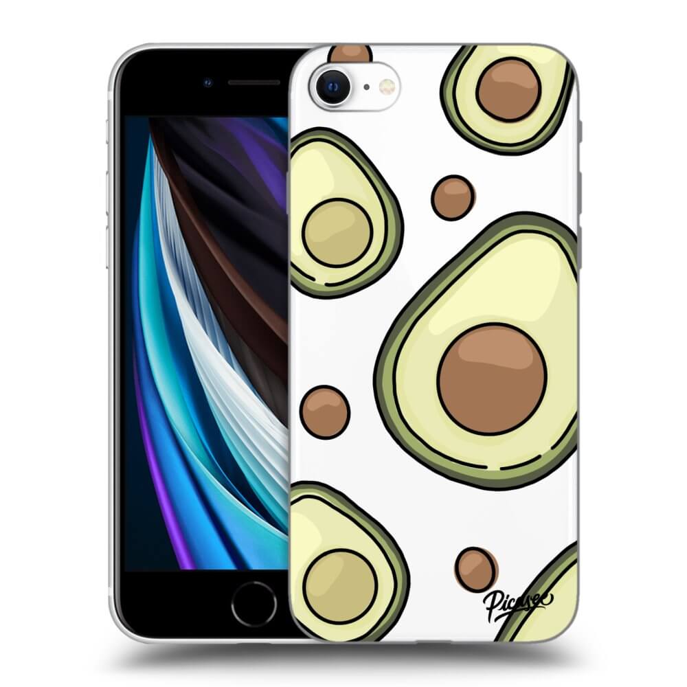 Picasee silikónový prehľadný obal pre Apple iPhone SE 2020 - Avocado