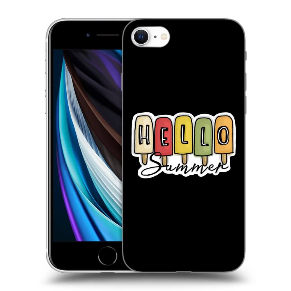 Picasee silikónový čierny obal pre Apple iPhone SE 2020 - Ice Cream