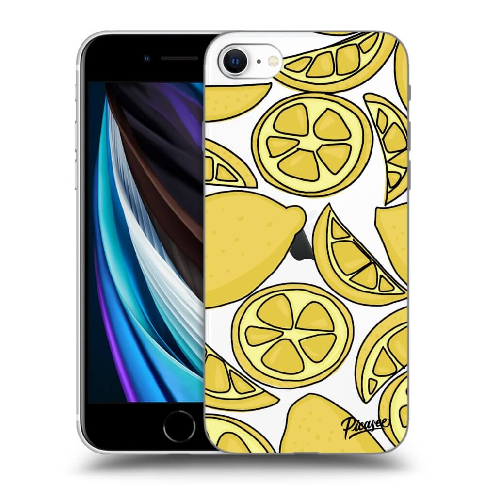 Picasee silikónový prehľadný obal pre Apple iPhone SE 2020 - Lemon