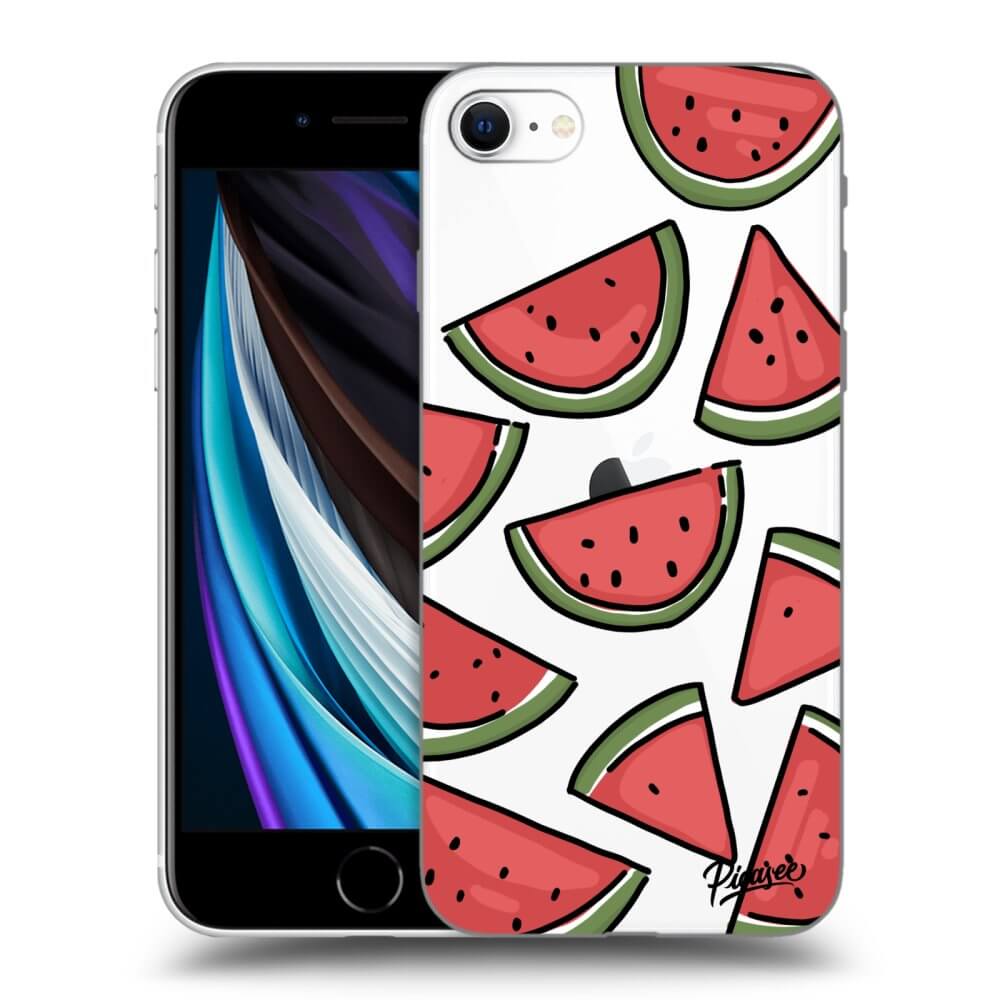 Picasee silikónový prehľadný obal pre Apple iPhone SE 2020 - Melone