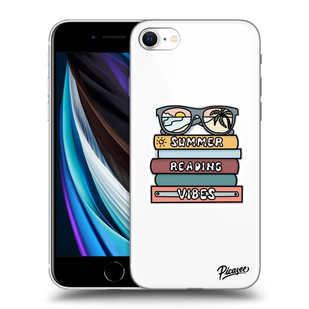 Picasee silikónový prehľadný obal pre Apple iPhone SE 2020 - Summer reading vibes