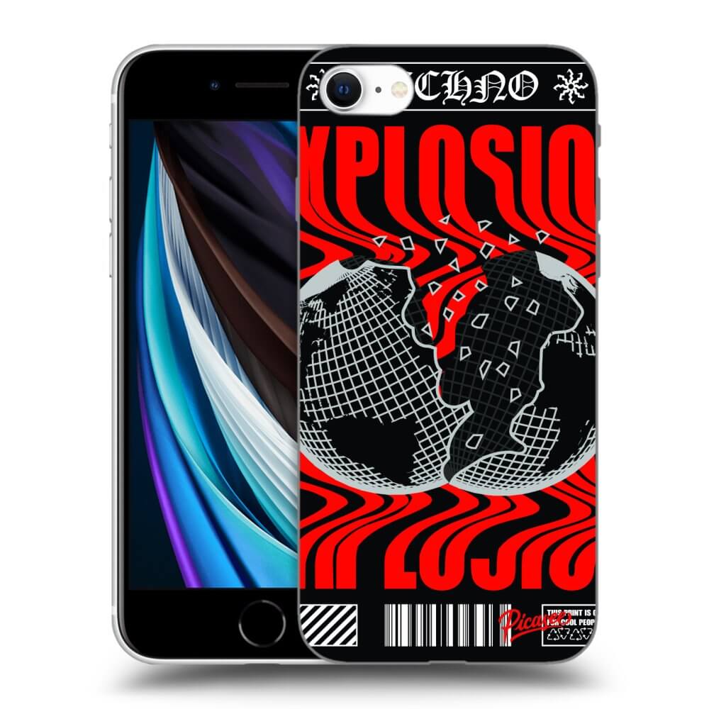 Picasee silikónový prehľadný obal pre Apple iPhone SE 2020 - EXPLOSION
