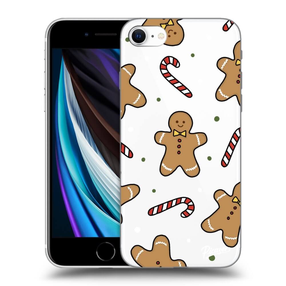 Picasee silikónový prehľadný obal pre Apple iPhone SE 2020 - Gingerbread