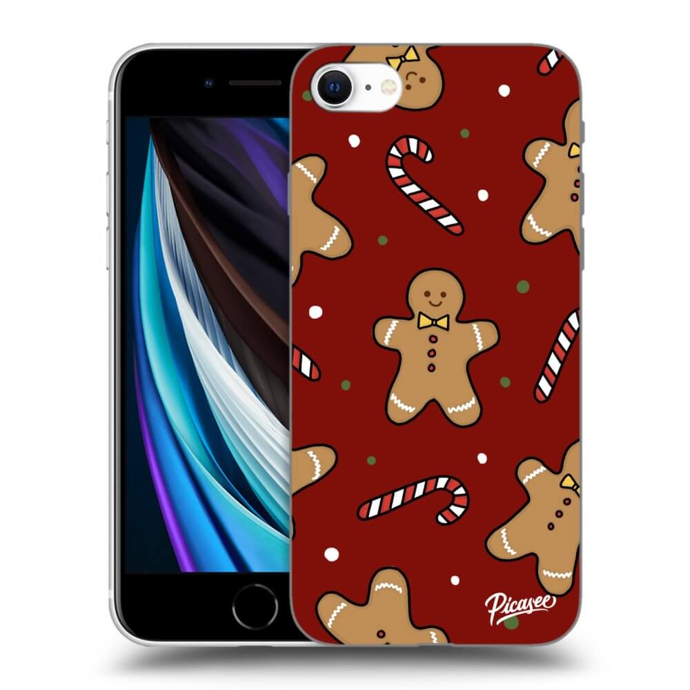 Picasee silikónový prehľadný obal pre Apple iPhone SE 2020 - Gingerbread 2