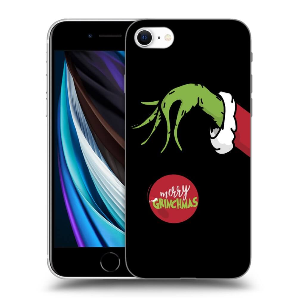 Picasee silikónový čierny obal pre Apple iPhone SE 2020 - Grinch
