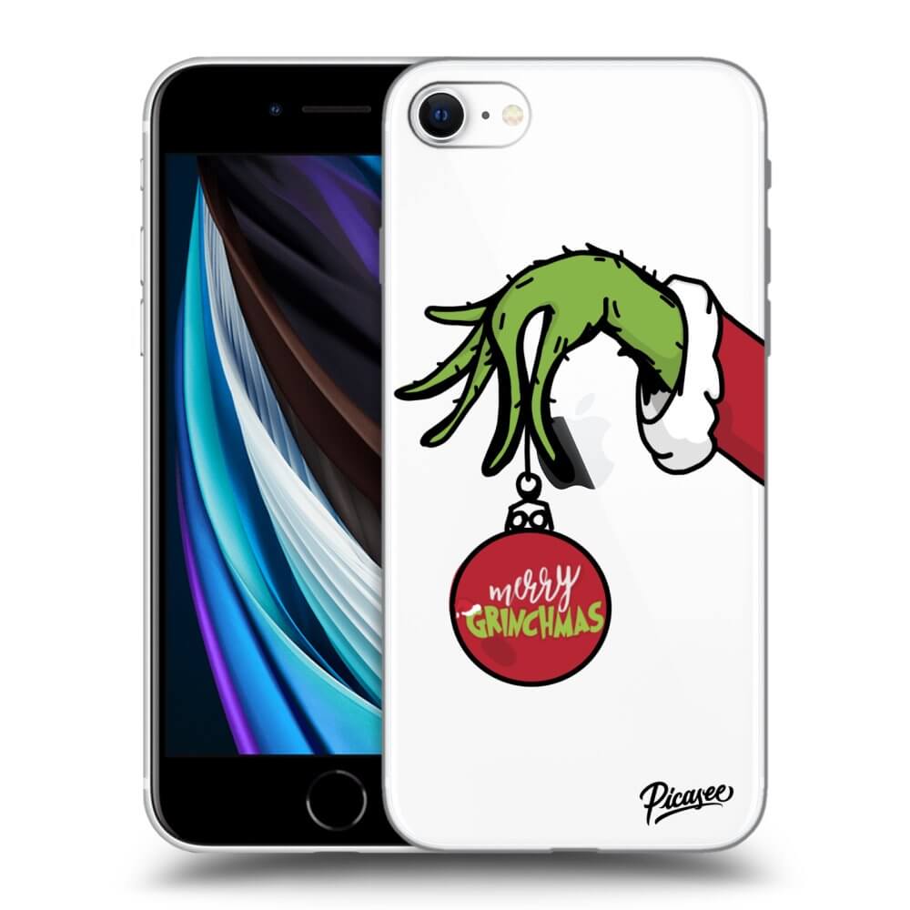 Picasee silikónový prehľadný obal pre Apple iPhone SE 2020 - Grinch