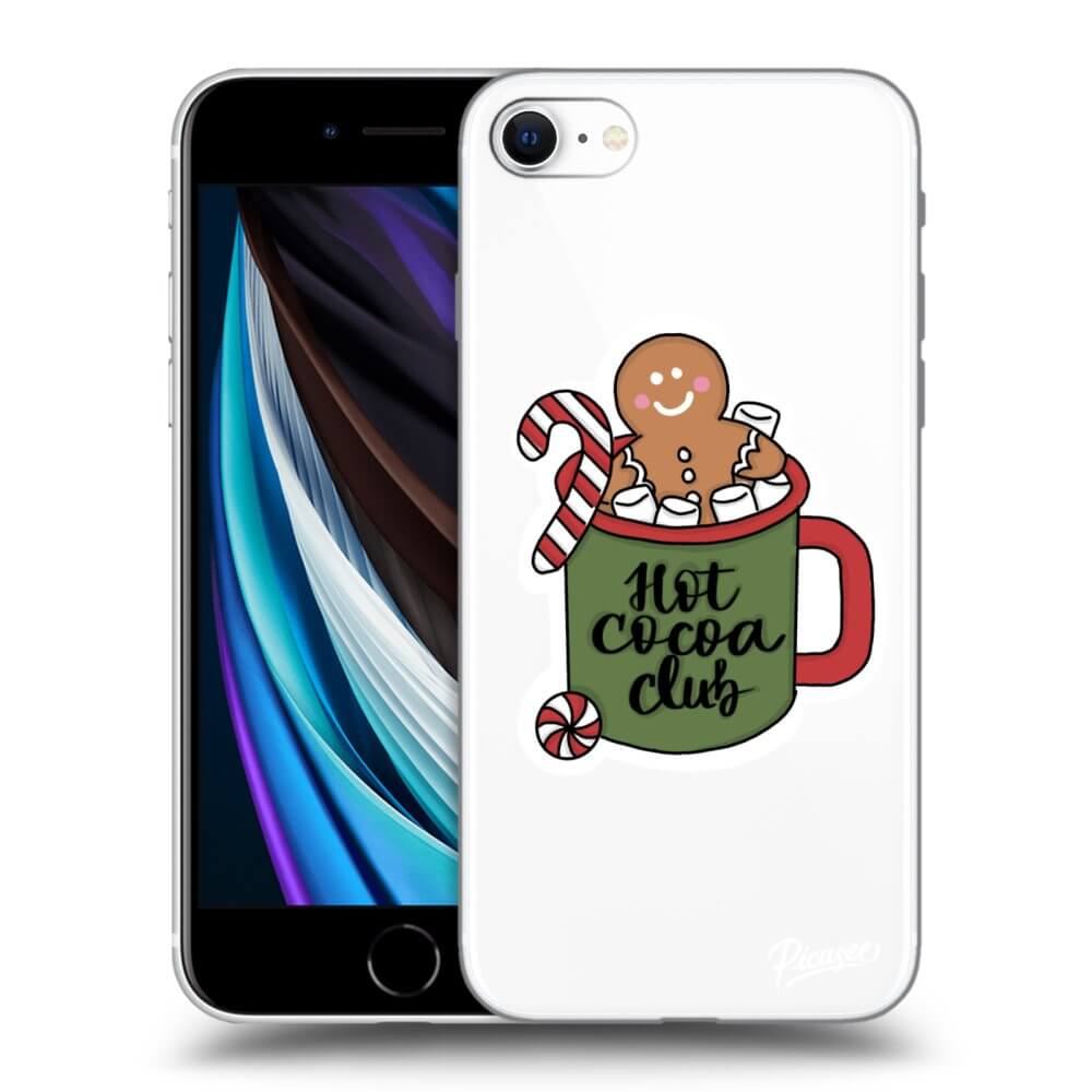 Picasee silikónový prehľadný obal pre Apple iPhone SE 2020 - Hot Cocoa Club