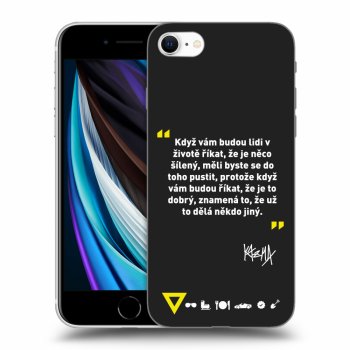 Picasee silikónový čierny obal pre Apple iPhone SE 2020 - Kazma - MĚLI BYSTE SE DO TOHO PUSTIT