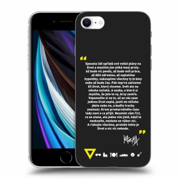 Picasee silikónový čierny obal pre Apple iPhone SE 2020 - Kazma - BUĎTE TROCHU YESMANI