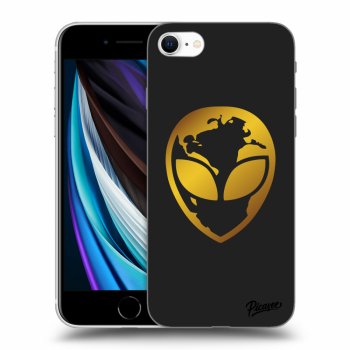 Picasee silikónový čierny obal pre Apple iPhone SE 2020 - EARTH - Gold Alien 3.0