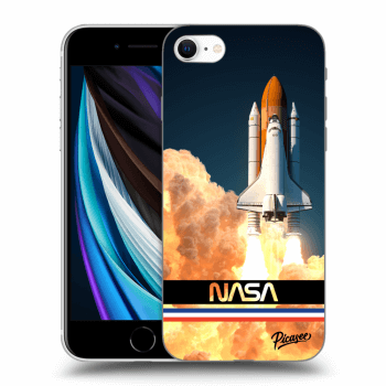 Picasee silikónový čierny obal pre Apple iPhone SE 2020 - Space Shuttle