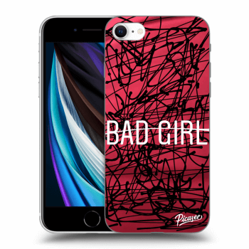 Picasee silikónový prehľadný obal pre Apple iPhone SE 2020 - Bad girl
