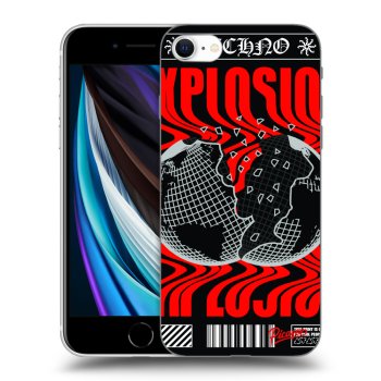 Picasee silikónový čierny obal pre Apple iPhone SE 2020 - EXPLOSION