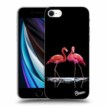 Picasee ULTIMATE CASE pro Apple iPhone SE 2020 - Flamingos couple
