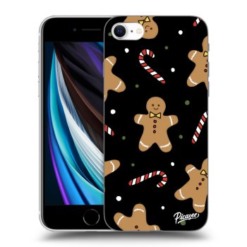 Picasee silikónový čierny obal pre Apple iPhone SE 2020 - Gingerbread