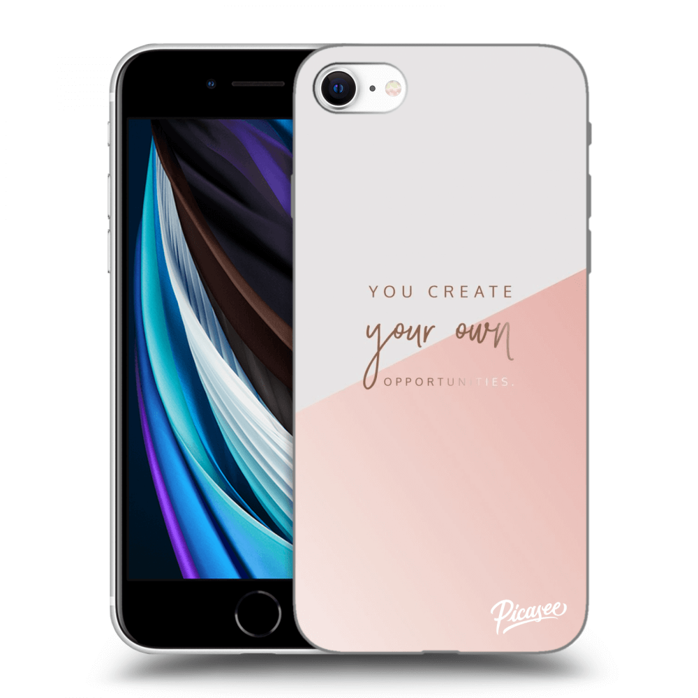 Picasee silikónový čierny obal pre Apple iPhone SE 2020 - Vytvor si svoju vlastnú príležitosť