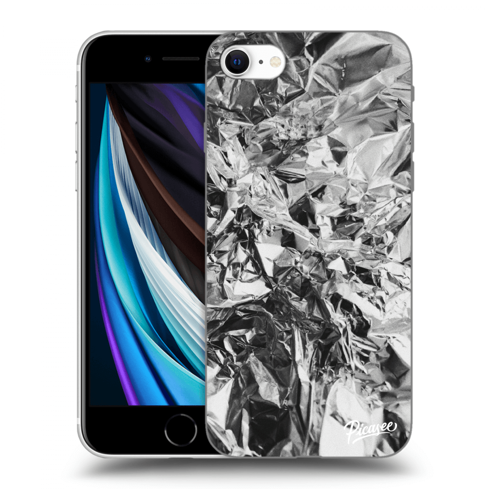 Picasee silikónový prehľadný obal pre Apple iPhone SE 2020 - Chrome
