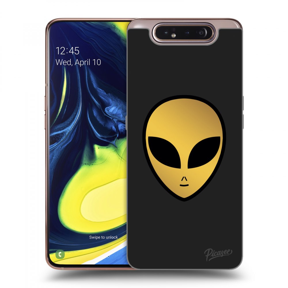 Picasee silikónový čierny obal pre Samsung Galaxy A80 A805F - Earth - Alien