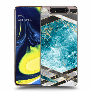Obal pre Samsung Galaxy A80 A805F - Blue geometry