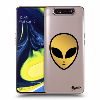 Picasee silikónový prehľadný obal pre Samsung Galaxy A80 A805F - Earth - Alien