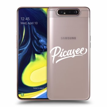 Picasee silikónový prehľadný obal pre Samsung Galaxy A80 A805F - Picasee - White