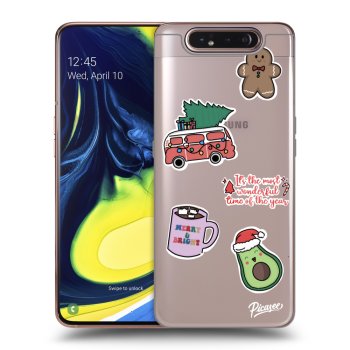 Obal pre Samsung Galaxy A80 A805F - Christmas Stickers