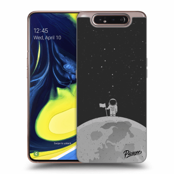 Picasee silikónový čierny obal pre Samsung Galaxy A80 A805F - Astronaut