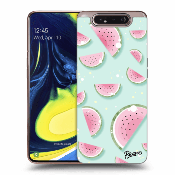 Picasee silikónový prehľadný obal pre Samsung Galaxy A80 A805F - Watermelon 2
