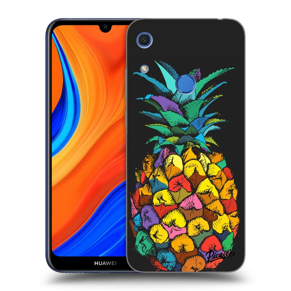 Picasee silikónový čierny obal pre Huawei Y6S - Pineapple