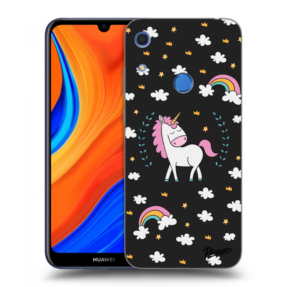 Picasee silikónový čierny obal pre Huawei Y6S - Unicorn star heaven