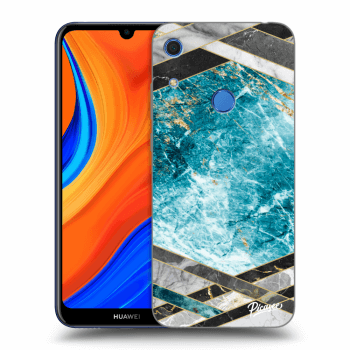 Obal pre Huawei Y6S - Blue geometry