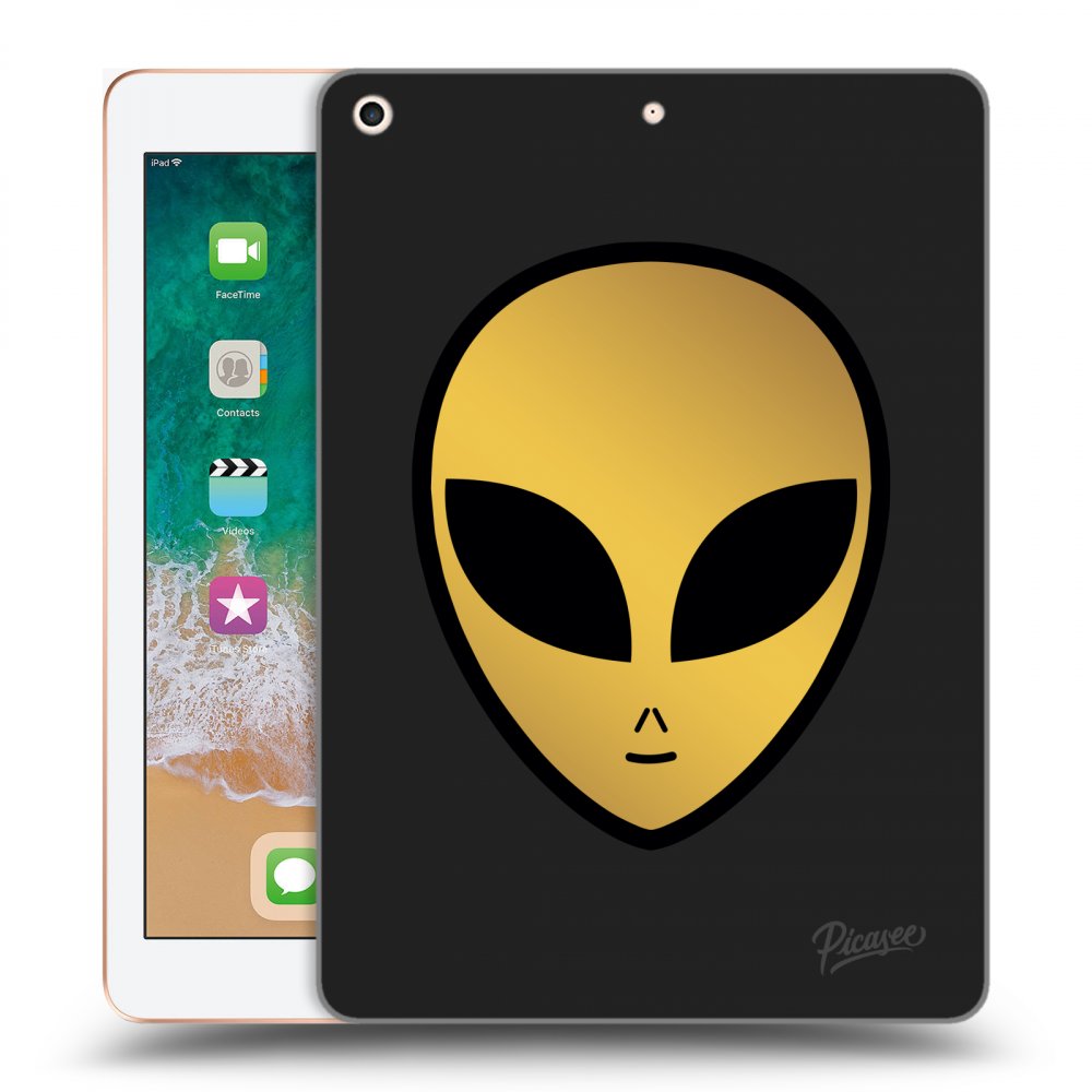 Picasee silikónový čierny obal pre Apple iPad 9.7" 2018 (6. gen) - Earth - Alien