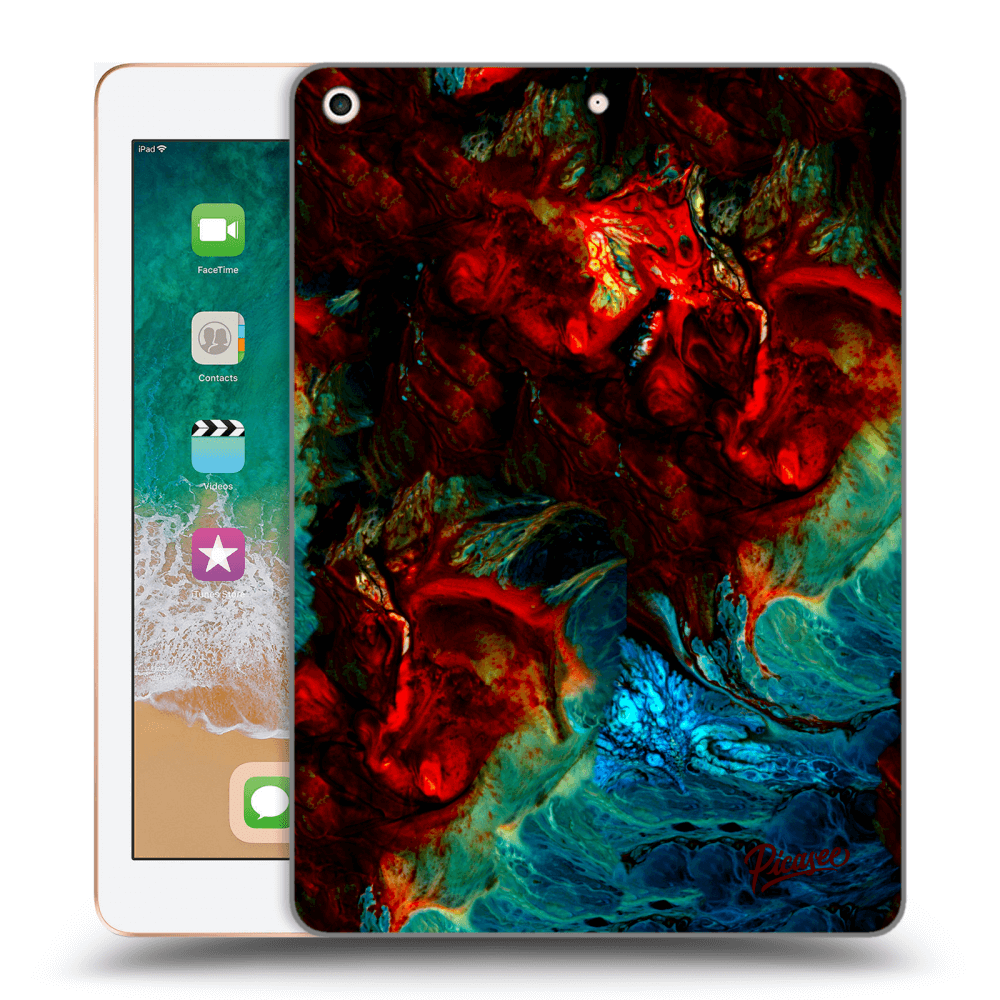 Picasee silikónový čierny obal pre Apple iPad 9.7" 2018 (6. gen) - Universe