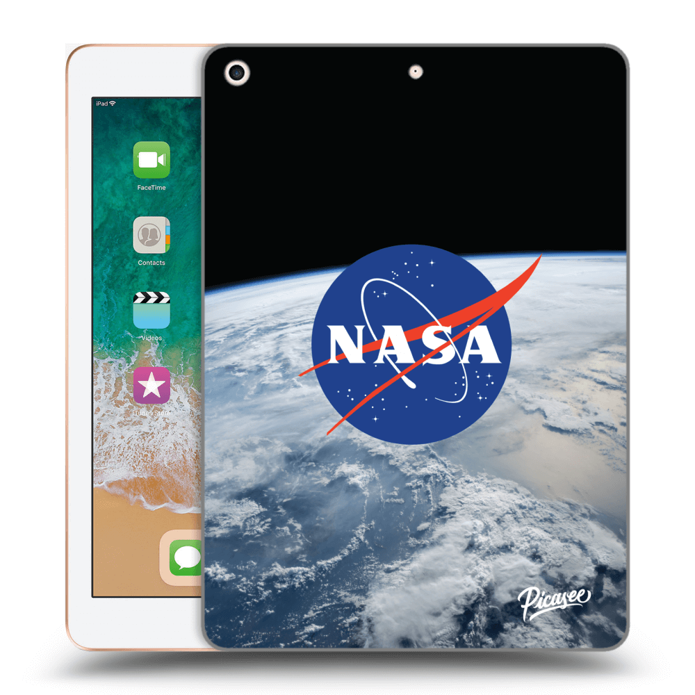 Picasee silikónový čierny obal pre Apple iPad 9.7" 2018 (6. gen) - Nasa Earth