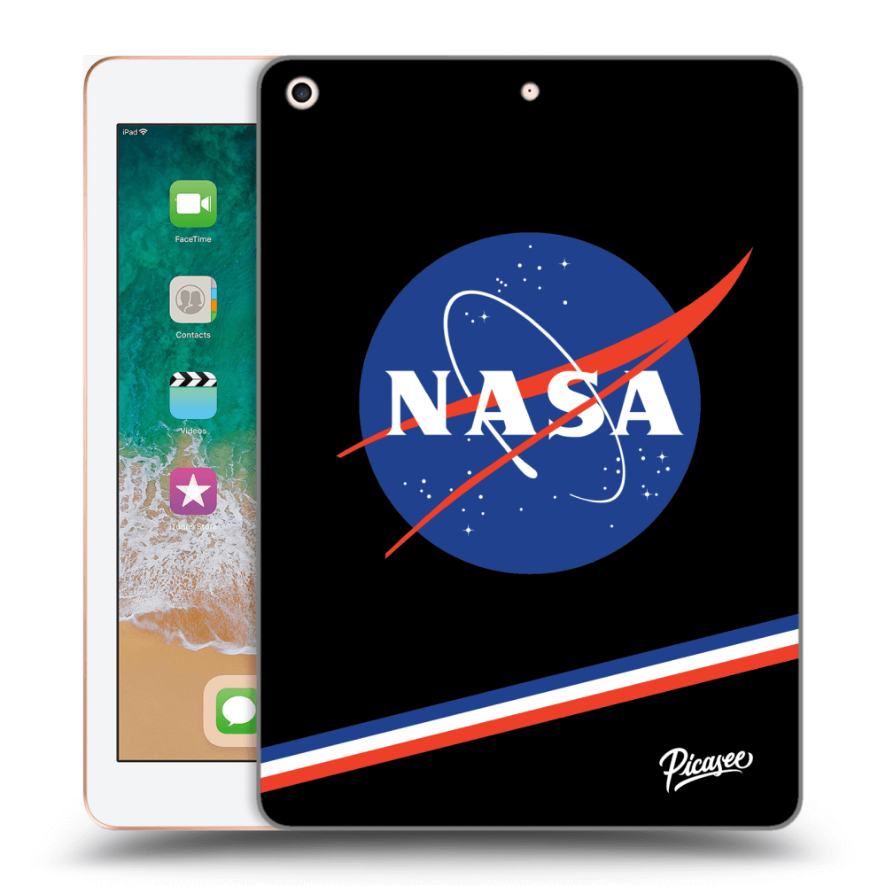 Picasee silikónový čierny obal pre Apple iPad 9.7" 2018 (6. gen) - NASA Original